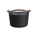317VZQHRNDL. AA75  iittala Sarpaneva 3 Quart Cast Iron Casserole with Wooden Handle