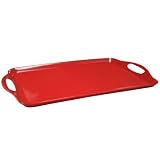 Calypso Basics, 07600, Melmaine Rectangular Tray, Red by Reston Lloyd