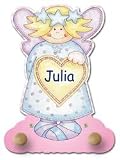 Personalised Childrens Angel Coat Peg