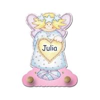 Personalised Childrens Angel Coat Peg