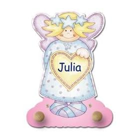Personalised Childrens Angel Coat Peg