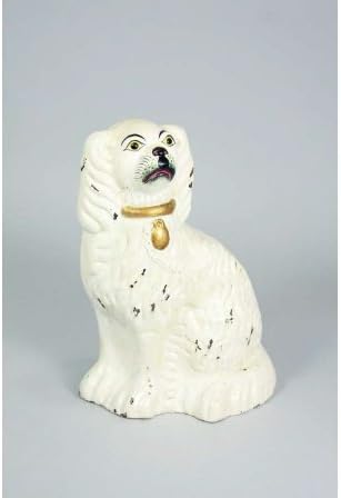 King Charles Spaniel Cavalier Dog Statue for Mantel Decoration - For Mantles or Table Decorations 10" Antique Look