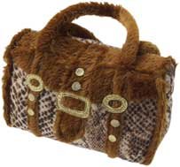 Purse With Rope Tug Dog Toy, Assorted