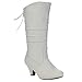 Beston CA58 Children Girl's Mid Heel Lace Up Slouched Knee High Boots