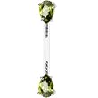 Olive Teardrop Cubic Zirconia Bioplast Intimate Piercing