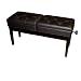 Cameron & Sons CS-12D EBHP Double Piano Bench, Adjustable (Polished Black)
