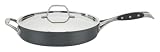 Sabatier Signature Anodized 12 Inch Sautepan with Lid and Helper Handle