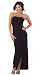 Sexy Long Sophisticated Formal Prom Suitable Tube Dress with Draped Hem from Hot Fash Dresses - EMPRESS TUBE Black