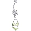Green Bikini Belly Ring