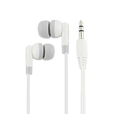 White Replacement In-Ear Metal 3.5mm Stereo EarBud EarPhones HeadPhones for all Apple iPod Generation Shuffle Nano Mini Video Classic Touch / Creative Zen / ZUN / Sony / Sansa / Samsung and all other MP3 / MP4 / CD Players which has 3.5mm Socket