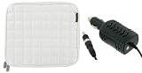 2n1 Combo - Acer Aspire One AOD250-1990 10.1-Inch Netbook Laptop Sleeve Slipcase with 12v Car Charger (Memory Foam with Faux Leather - White)