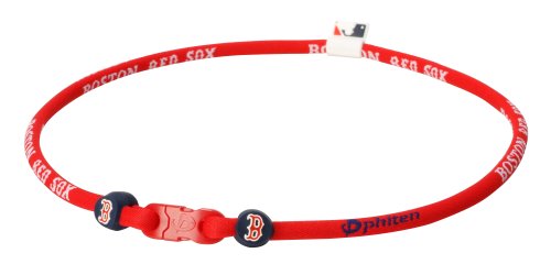 Phiten MLB Authentic X30 Necklace  Boston Red Sox  22 Inches