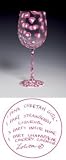 LOLITA Love My WINE GLASS - PINK CHEETAH GIRL - New