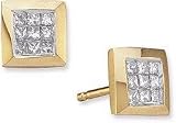 1/3ctw Multi-Top Princess Cut Diamond Earrings