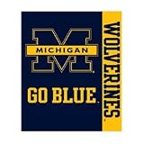 Michigan Wolverines 50x60 Stripes Series Royal Plush Blanket Throw