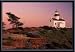 Art Poster Metal Framed Print - Desert Landscaping Around a Lighthouse - Artist: - Poster Size: 16 X 20
