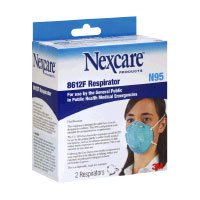 Nexcare 3M Mask 8612f Respirator N95 Health Mask (2 Masks) - IN STOCK