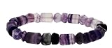 Mixed Drum 8mm Bracelet - Fluorite