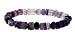 Mixed Drum 8mm Bracelet - Fluorite