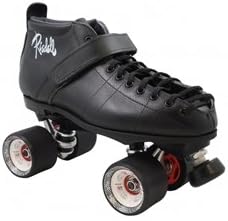 Skate Out Loud Riedell 126 Probe D-Rod Derby Skates Toe Stop Color: Purple | Plate Color: Black | Size: 9.5