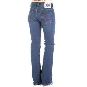 Evisu low waist denim jeans