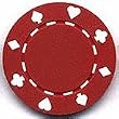 100 Suited Poker Chips - Red