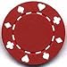 100 Suited Poker Chips - Red