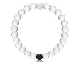 Classic Silicone Beaded Bracelet Expedited Shipping (M, Clear)