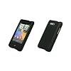 EMPIRE Black Rubberized Hard Cover Crystal Case for HTC Aria [EMPIRE Packaging]