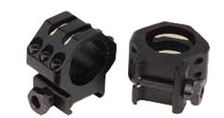 Weaver 1-Inch Six Hole (Matte Black)