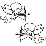 Cupid Goddess Love - Cartoon Decal Vinyl Car Wall Laptop Cellphone Sticker