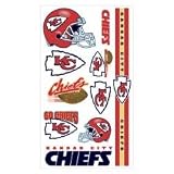 Kansas City Chiefs Temporary Tattoos Set (Set of 6 Sheets)
