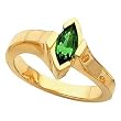 14K Yellow Gold Tsavorite Ring