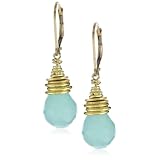 Lulu Designs Seascape Chalcedony with Vermeil Bead 