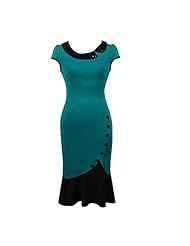 Vintage Cocktail Polyester/Rayon/Spandex Mermaid Bodycon Dress/Bridesmaid Dress/Wedding Party Dress 