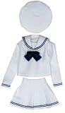 セーラー服setII ホワイト×ネイビー