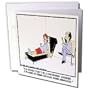 Londons Times Funny Medicine Cartoons - Losing Inner Conflicts - Greeting Cards-12 Greeting Cards with envelopes