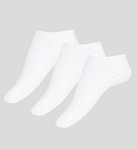 3 Pairs of Freshfeet Trainer Liner Socks with Silver Technology