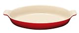 Le Creuset Heritage Stoneware 1-Quart Oval Au Gratin Dish, Cherry