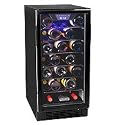 Koldfront 30 Bottle Built-In Single Zone Wine Cooler - Black