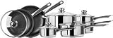 Innova Classicor Stainless-Steel 11-Piece Cookware Set with Lids