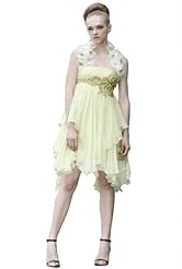 Girls Lace Beaded Applique Crystals Crystal Short Chiffon/Taffeta/Tulle Pageant Dress/Prom Dress 