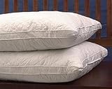 Quilted 95/5 White Jumbo Down Bed Pillow