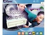 Aopen 52X32X52X CD-ReWriter;   RoHS Standard (Lead Free) ( CRW5232L-ROHS-BK )