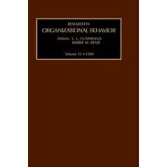 Research in Organizational Behaviour: v. 10 (Research in Organizational Behavior)