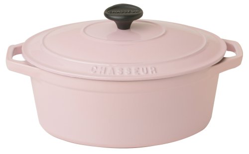 CHASSEUR オーバルキャセロール 25cm ピンク CH37325PK