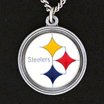 Pittsburgh Steelers Logo Pendant Necklace - NFL Football Fan Shop Sports Team Merchandise