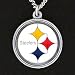 Pittsburgh Steelers NFL Enameled Logo Necklace