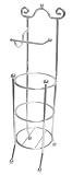 Aquatico Curl-Design Jumbo Toilet Tissue Reserve, Chrome