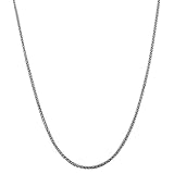 Rhodiumplated Sterling Silver 1.1-mm Adjustable Round Wheat Chain (22 Inch)